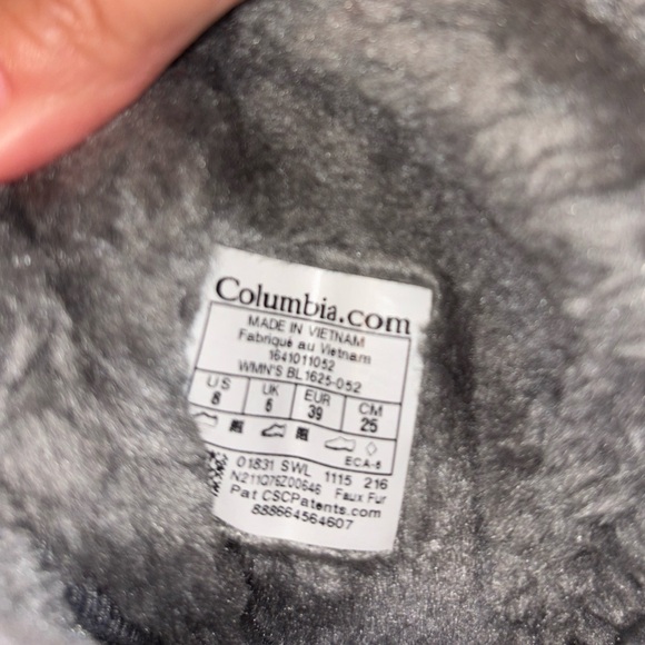 Columbia Mink winter snow boots gray insulated waterproof - Picture 3 of 7